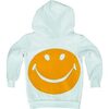 Smiley Zip Hoodie, White - Sweatshirts - 1 - thumbnail