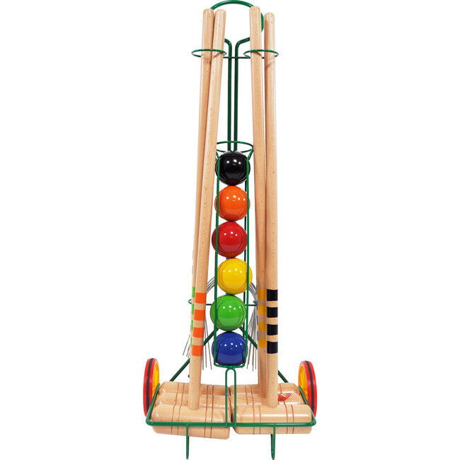 6 Player Croquet Set with Trolley