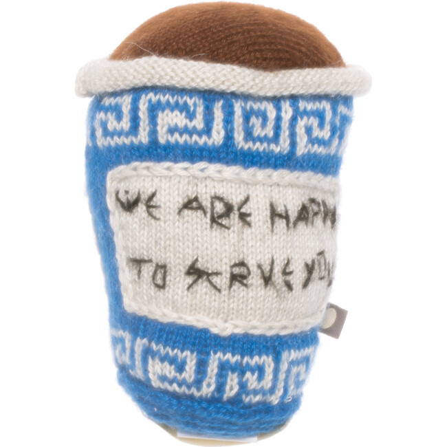 Coffee Cup Plush Toy, Blue - Play Food - 1
