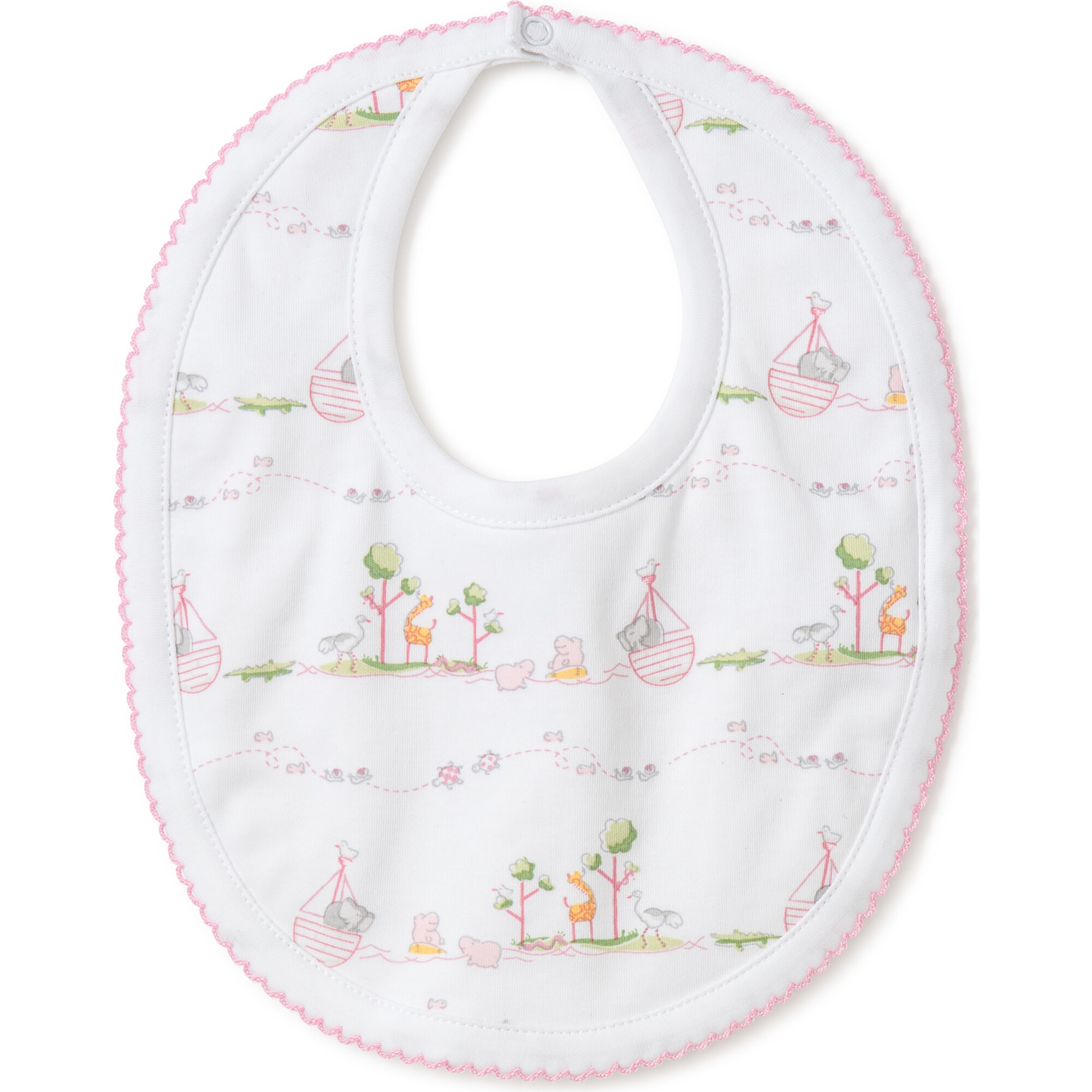 Noah's Bib, Pink - Bibs - 1