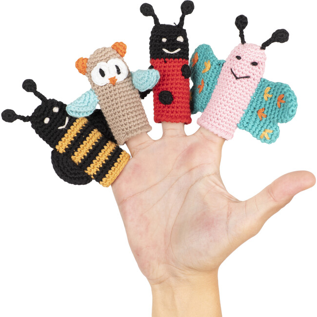 The Flutterers Finger Puppets Organic Handmade