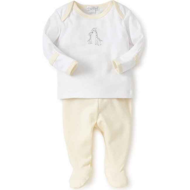 Giraffe Generations Striped Footed Pant Set