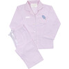 Monogrammable Classic Collar Pajama Set, Pale Pink - Pajamas - 1 - thumbnail