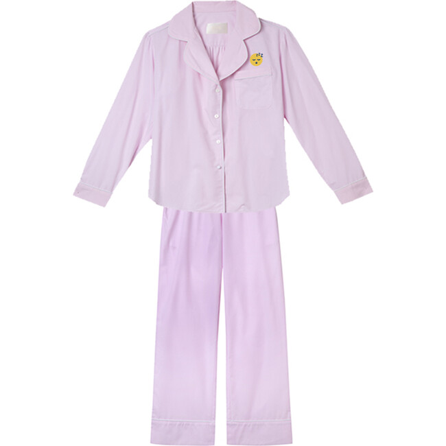 Monogrammable Womens Daniella Pajama Set, Pale Pink - Pajamas - 3