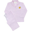 Monogrammable Classic Collar Pajama Set, Pale Pink - Pajamas - 4