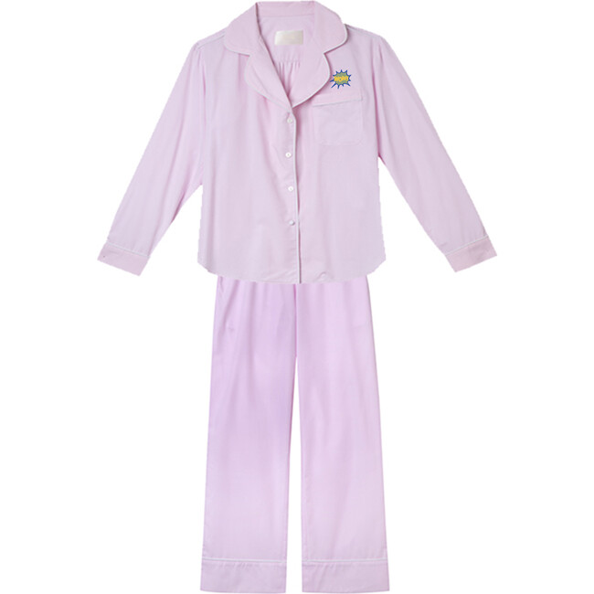 Monogrammable Womens Daniella Pajama Set, Pale Pink - Pajamas - 6