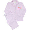 Monogrammable Classic Collar Pajama Set, Pale Pink - Pajamas - 5