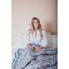 Brush-Stroked Women's Bohemian Dress, White - Dresses - 4