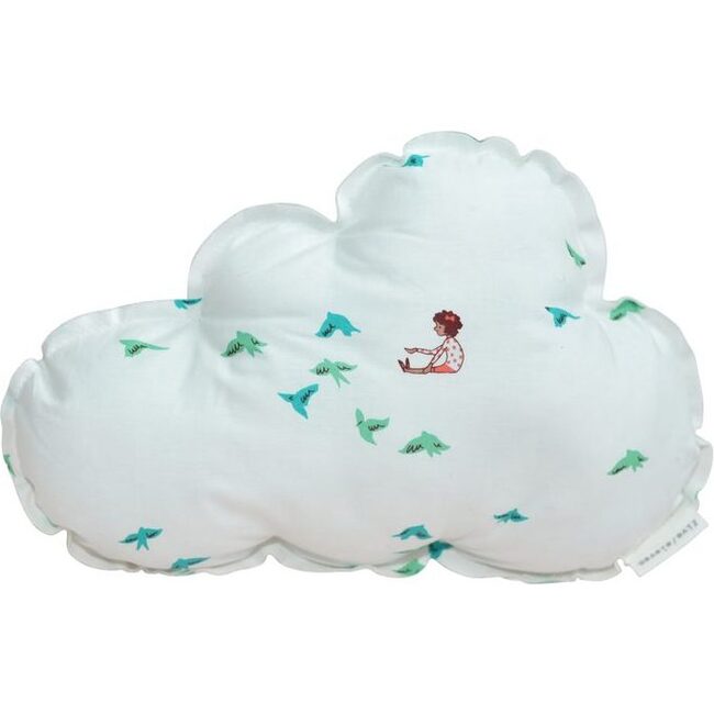 Aqua Bird Cloud Cushion - Decorative Pillows - 1