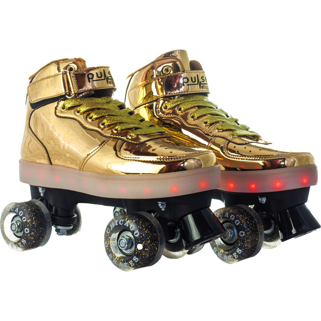 Pulse Sizzle Light-Up Skates, Gold - Sports Gear - 4