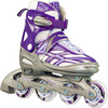 Adjustable Inline Skates, Purple/Silver - Sports Gear - 1 - thumbnail