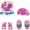 Quad Roller Skate Combo Set, Pink - Sports Gear - 1 - thumbnail