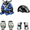 Quad Roller Skate Combo Set, Blue - Sports Gear - 1 - thumbnail