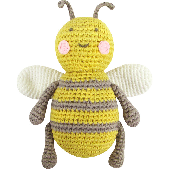 Crochet Baby Bee Rattle Toy - Rattles - 1