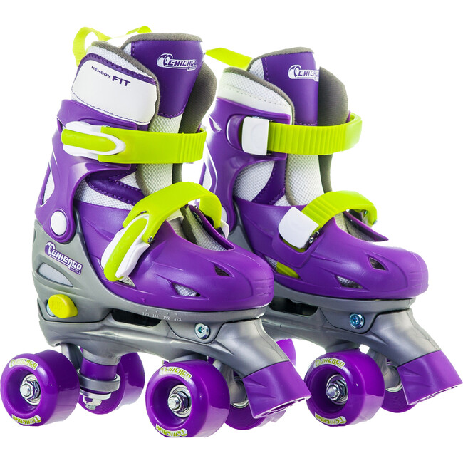 Adjustable Quad Skates, Purple - Sports Gear - 3