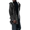 Adult Unisex Wings Rain Jacket, Black - Raincoats - 4