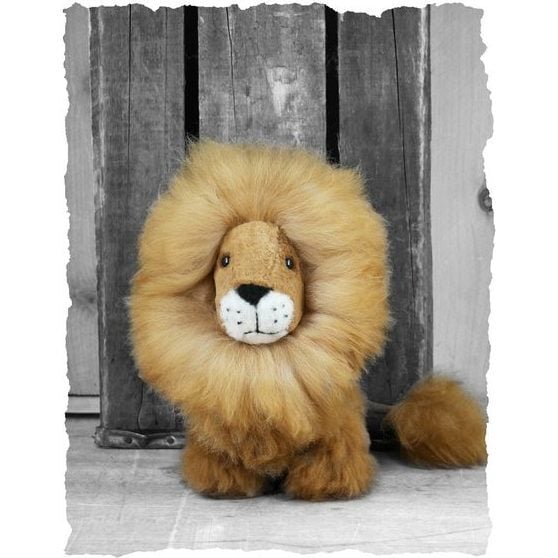 Alpaca Stuffed Lion, 12" - Plush - 4