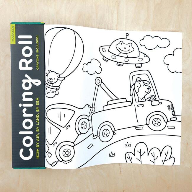 By Air, By Land, By Sea Coloring Roll - Arts & Crafts - 3
