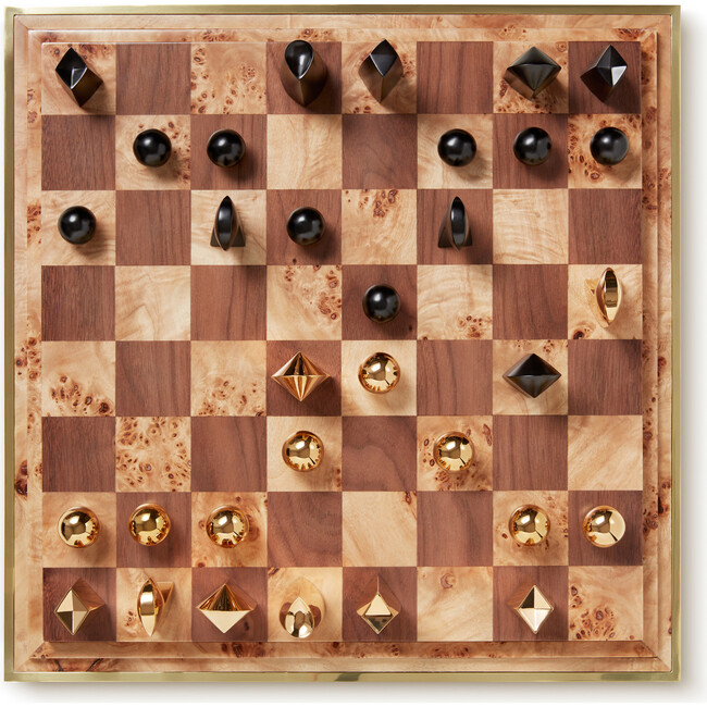 Shagreen Chess Set, Chocolate - Board Games - 4