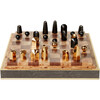 Shagreen Chess Set, Chocolate - Games - 5