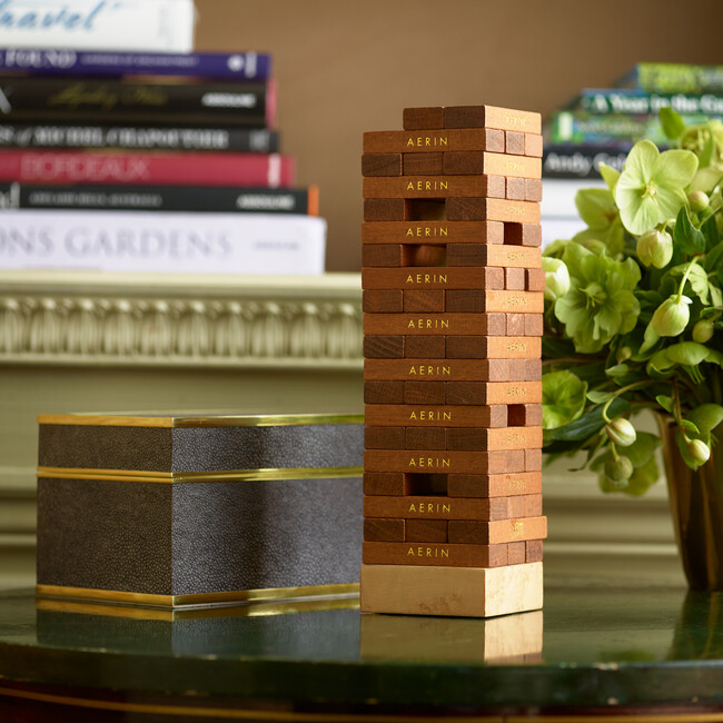 Shagreen JENGA® Set, Chocolate - Board Games - 3