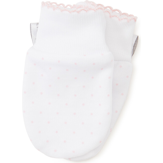 New Dots Mitts, White/Pink