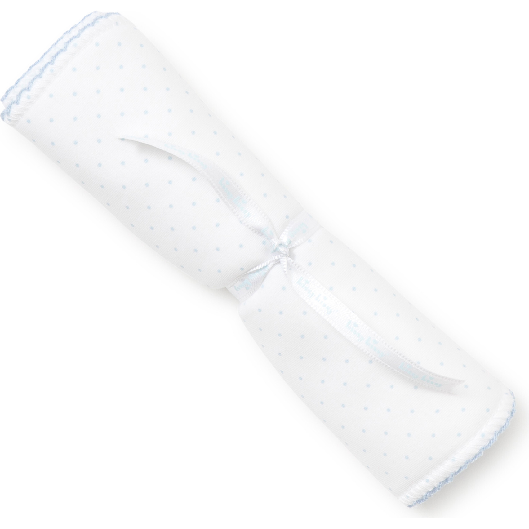 New Dots Burp Cloth, White/Blue - Bibs - 1