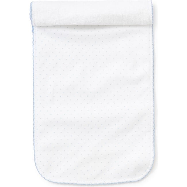 New Dots Burp Cloth, White/Blue - Bibs - 2