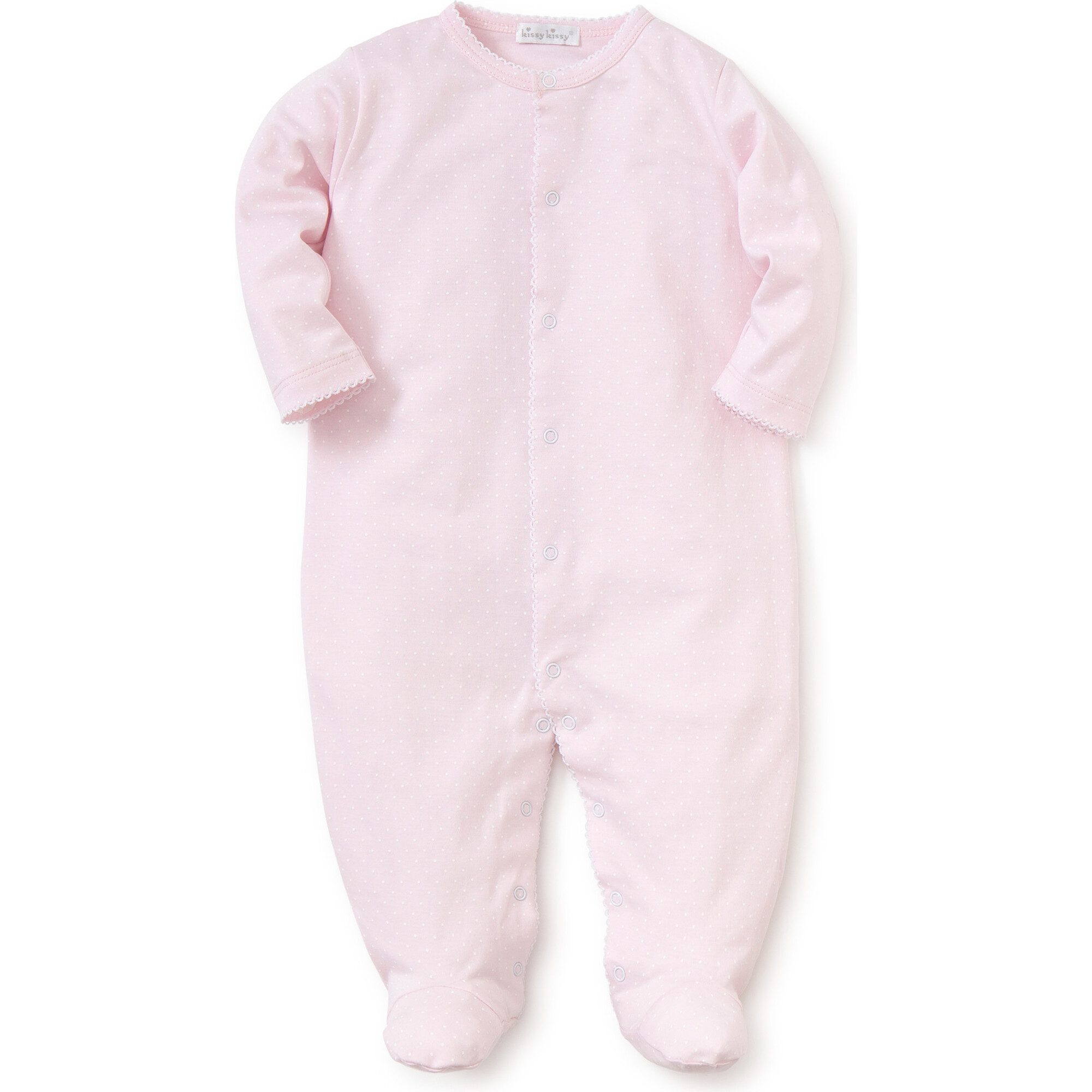 New Dots Footie, Pink/White - Onesies - 1