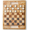 Shagreen Checkers Set, Cream - Games - 2