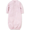 Simple Stripe Converter Gown, Pink - Onesies - 1 - thumbnail