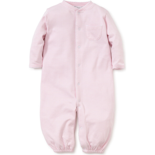 Simple Stripe Converter Gown, Pink - Onesies - 2