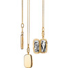 18K Yellow Gold Slim Rectangle "Britt" Locket - Necklaces - 1 - thumbnail