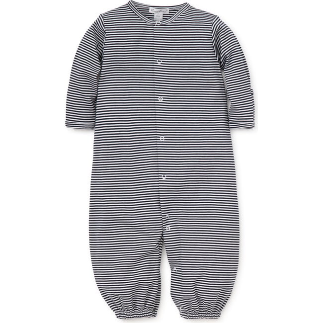 Essentials Stripes Converter Gown, Navy - Onesies - 2