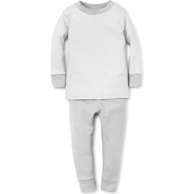 Essentials Striped Pajama Set, Grey