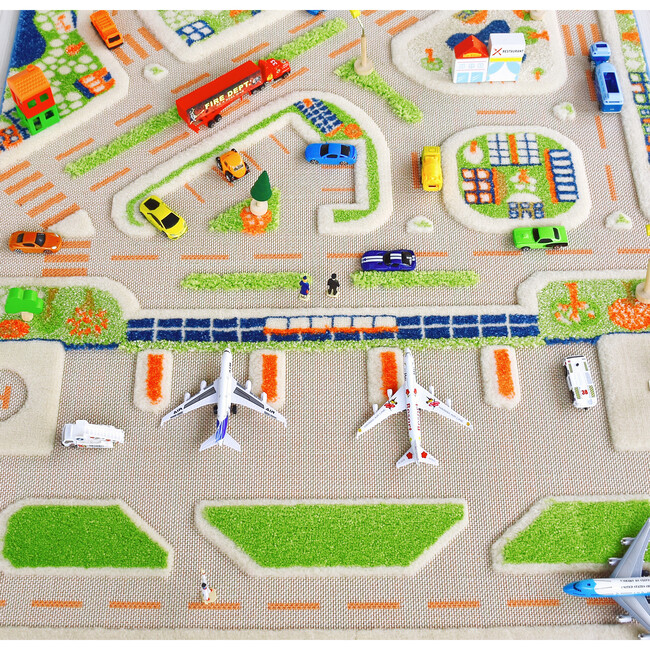 Mini City 3-D Activity Mat, Large - Transportation - 3