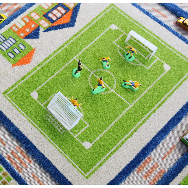 Traffic 3-D Activity Mat, Blue Large - Transportation - 5