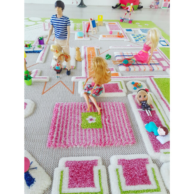 Play House 3-D Activity Mat, Green Large - Transportation - 4