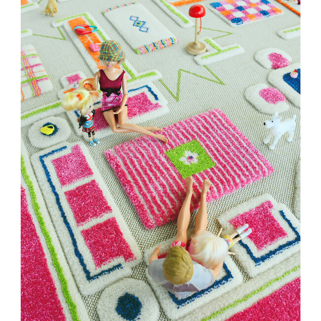 Play House 3-D Activity Mat, Pink Medium - Transportation - 4