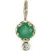 Gemstone Amulet, Emerald - Necklaces - 1 - thumbnail