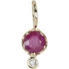 Gemstone Amulet, Ruby - Necklaces - 1 - thumbnail