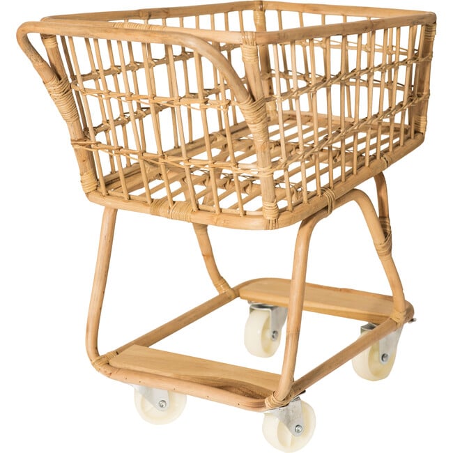 Rattan Shopper, Natural - Role Play Toys - 5