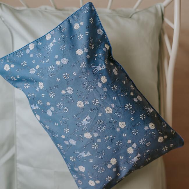 Into The Woodlands Toddler Pillow, Blue