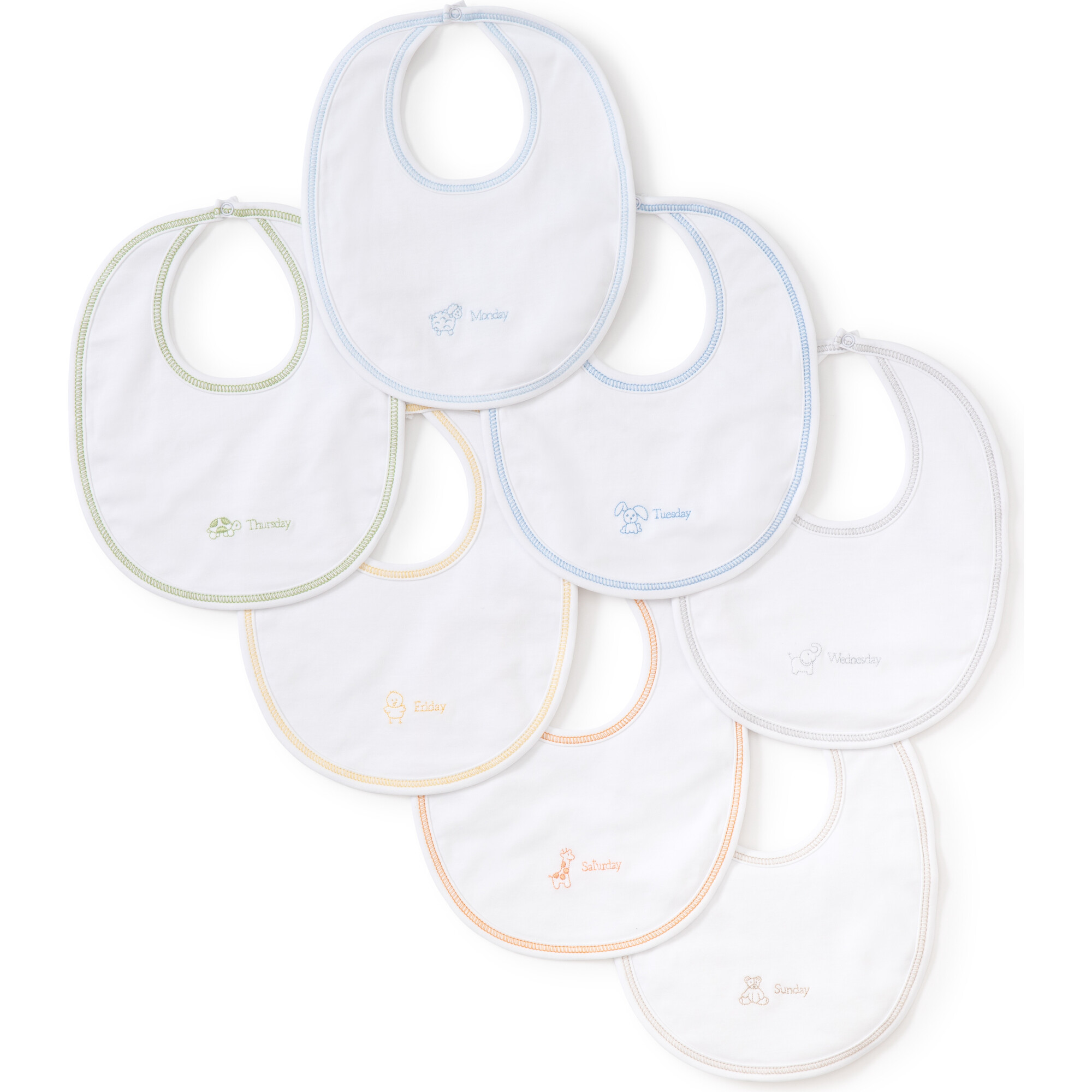 Boys Days of the Week Bibs Set - Bibs - 1