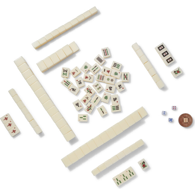 Shagreen Mahjong Set, Cream - Board Games - 3