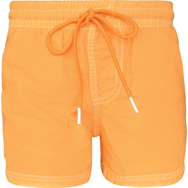 Solid Orange, Boys - Swim Trunks - 1