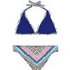 Sienna Bikini Bottoms, Pink and Aqua - Two Pieces - 4