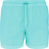 Solid Aqua, Men - Swim Trunks - 1 - thumbnail