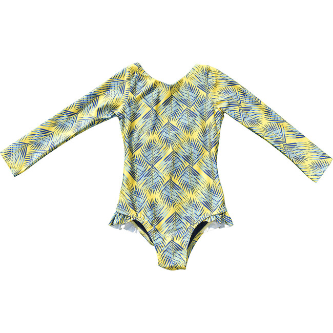 *Exclusive*Girls Rashguard One Piece, Palma Print