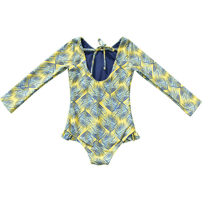 *Exclusive*Girls Rashguard One Piece, Palma Print